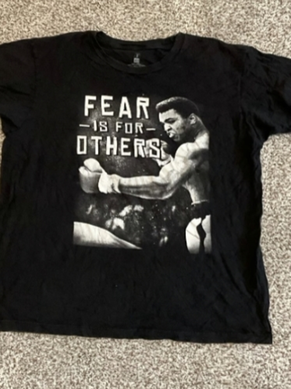 Men's Black Graphic 'Fear Is For Others' Tee